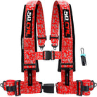 Red Bandana | 50 Caliber Racing Elite Series Red Bandana 4 point Harness w/ Bypass Plug for Polaris and Can-Am UTVs