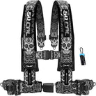 Black Sugar Skull | 50 Caliber Racing Elite Series Black Sugar Skull 4 point Harness w/ Bypass Plug for Polaris and Can-Am UTVs