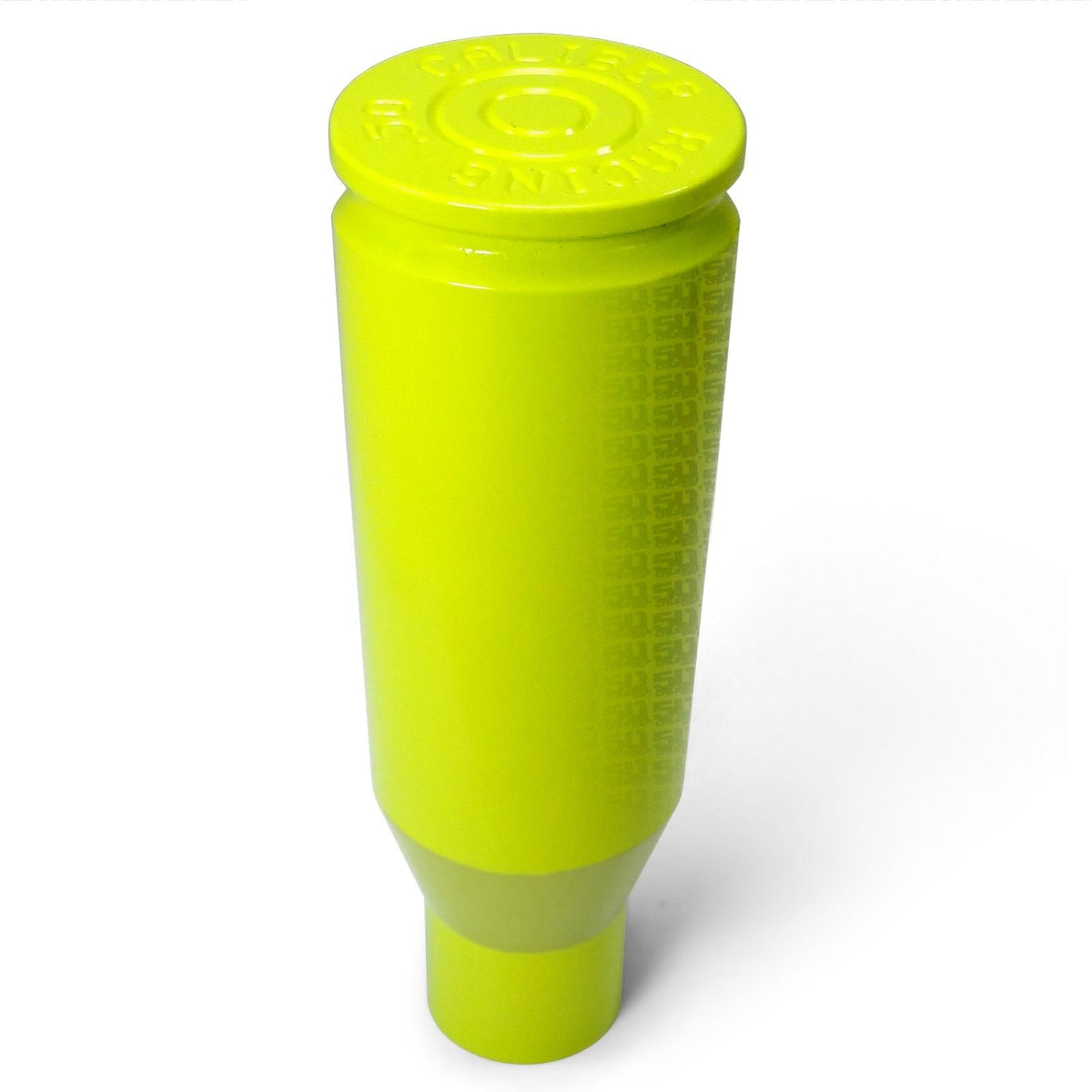 Lime Squeeze | 50 Caliber Racing Solid Billet Aluminum Shifter Knob with Bullet Design for Polaris RZR Raw, Black, Red, Orange, Blue, Lime and 