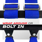 Nitro Blue | Mounting options: Shoulder straps can wrap-around roll cage, or bolt-in using removeable tabs.