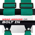 Tidal Teal | Teal | Pro Series UTV harness shoulder strap mounting options wrap-around or bolt-in Teal