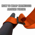 Blaze Orange | How to wrap Orange Pro Series UTV harness around roll cage tubing Orange