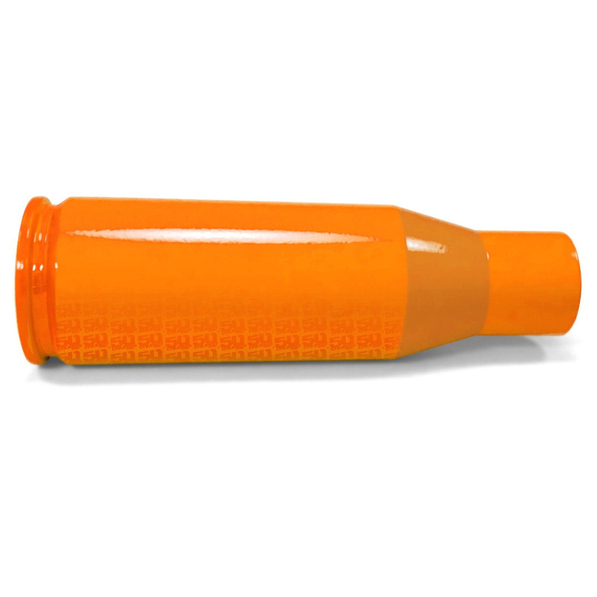 Orange | 50 Caliber Racing Solid Billet Aluminum Shifter Knob with Bullet Design for Polaris RZR Raw, Black, Red, Orange, Blue, Lime and 