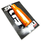 Orange | 50 Caliber Racing Solid Billet Aluminum Shifter Knob with Bullet Design for Polaris RZR Raw, Black, Red, Orange, Blue, Lime and 