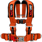 Blaze Orange | 50 Caliber Racing Orange 4-Point UTV Harness – 3" straps, latch-style quick release, thick shoulder padding for all-day comfort