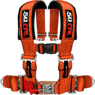 Blaze Orange | 50 Caliber Racing Orange 4-Point UTV Harness – 3" straps, latch-style quick release, thick shoulder padding for all-day comfort