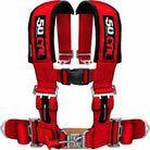 Rage Red | 50 Caliber Racing Red 4-Point UTV Harness – 3" straps, latch-style quick release, thick shoulder padding for all-day comfort | Cover Image