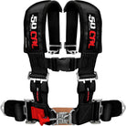 Stealth Black | 50 Caliber Racing 4 Point UTV Harness 3 Inch Straps Black Fits RZR X3 SXS