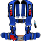 Nitro Blue | 50 Caliber Racing Blue 2" & 3" 4-Point UTV Harness for Polaris RZR / Can-am Maverick X3 w/ Bypass Plug