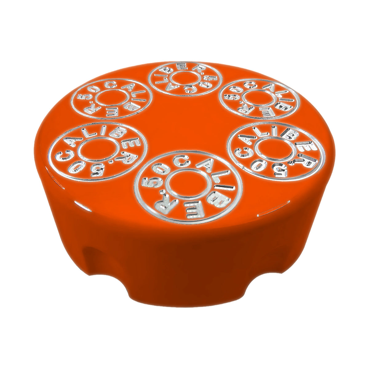 Orange | CNC Machined 50 Caliber Racing Six Shooter Gas Cap - Polaris UTV and ATV models ORANGE MADNESS