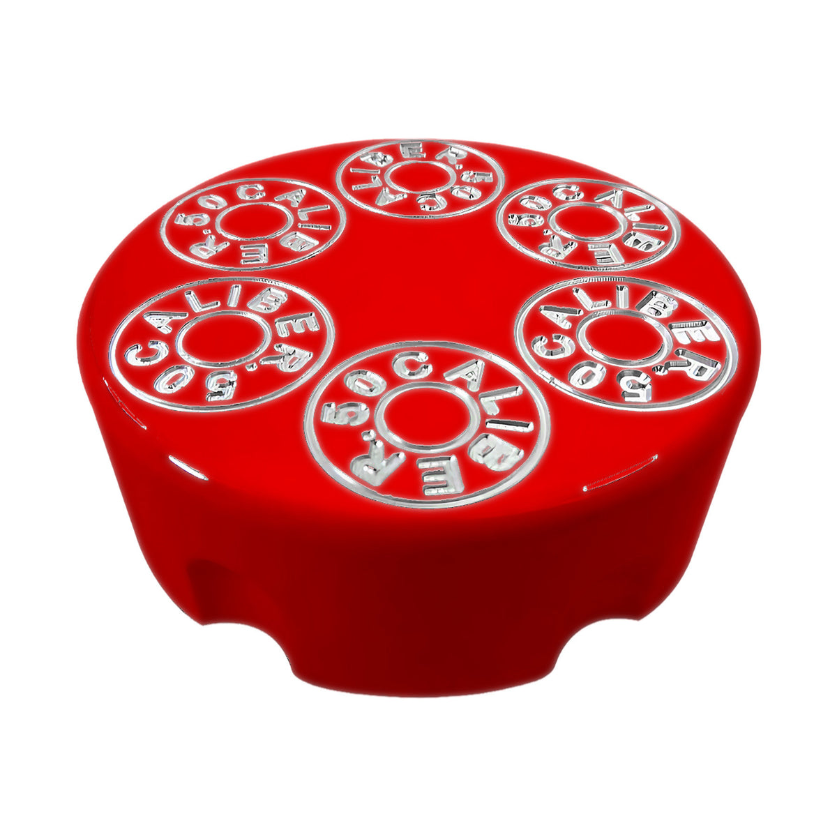 Red | CNC Machined 50 Caliber Racing Six Shooter Gas Cap - Polaris UTV and ATV models HAVASU RED
