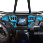 Voodoo Blue | Voodoo Blue 6 piece CNC Billet Aluminum Dash panel - Polaris Interactive Digital Display (GPS) equipped RZR XP 1000, S 900, 900 