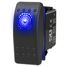 Blue | 50 Caliber Racing ON/OFF Waterproof Rocker Switch Blue LED Backlight