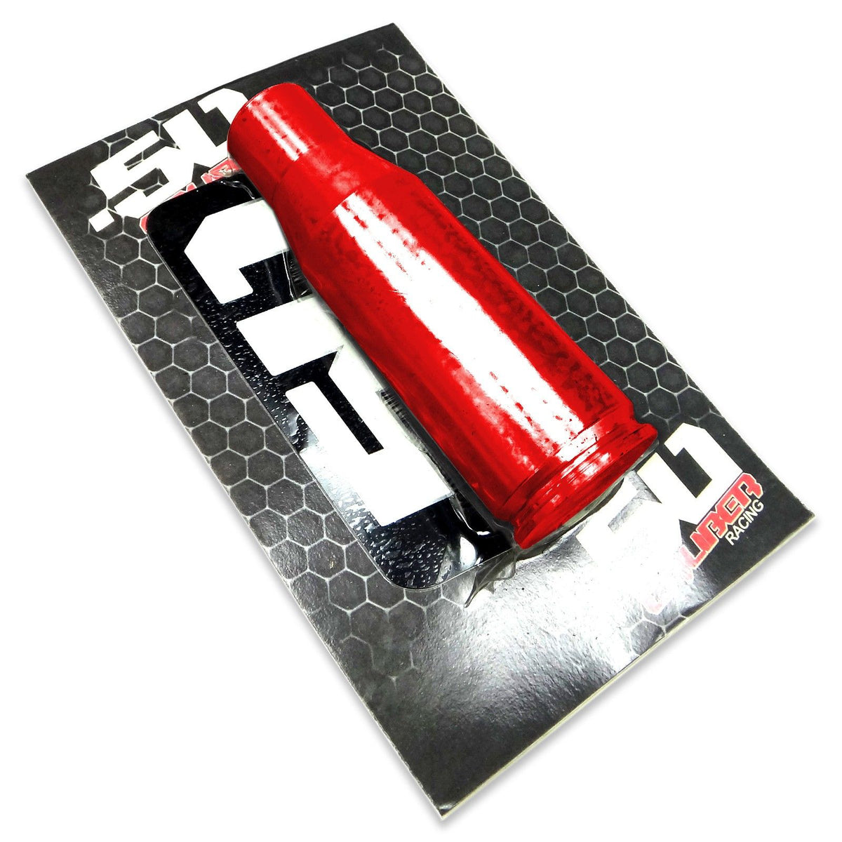 Red | 50 Caliber Racing Solid Billet Aluminum Shifter Knob with Bullet Design for Polaris RZR Raw, Black, Red, Orange, Blue, Lime and 