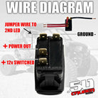 Headlights - 12V On/Off Rocker Switch - Sexy Design | “Head Lights” rocker switch wiring diagram – 4 pin illuminated on/off switch for 12v and 24v systems