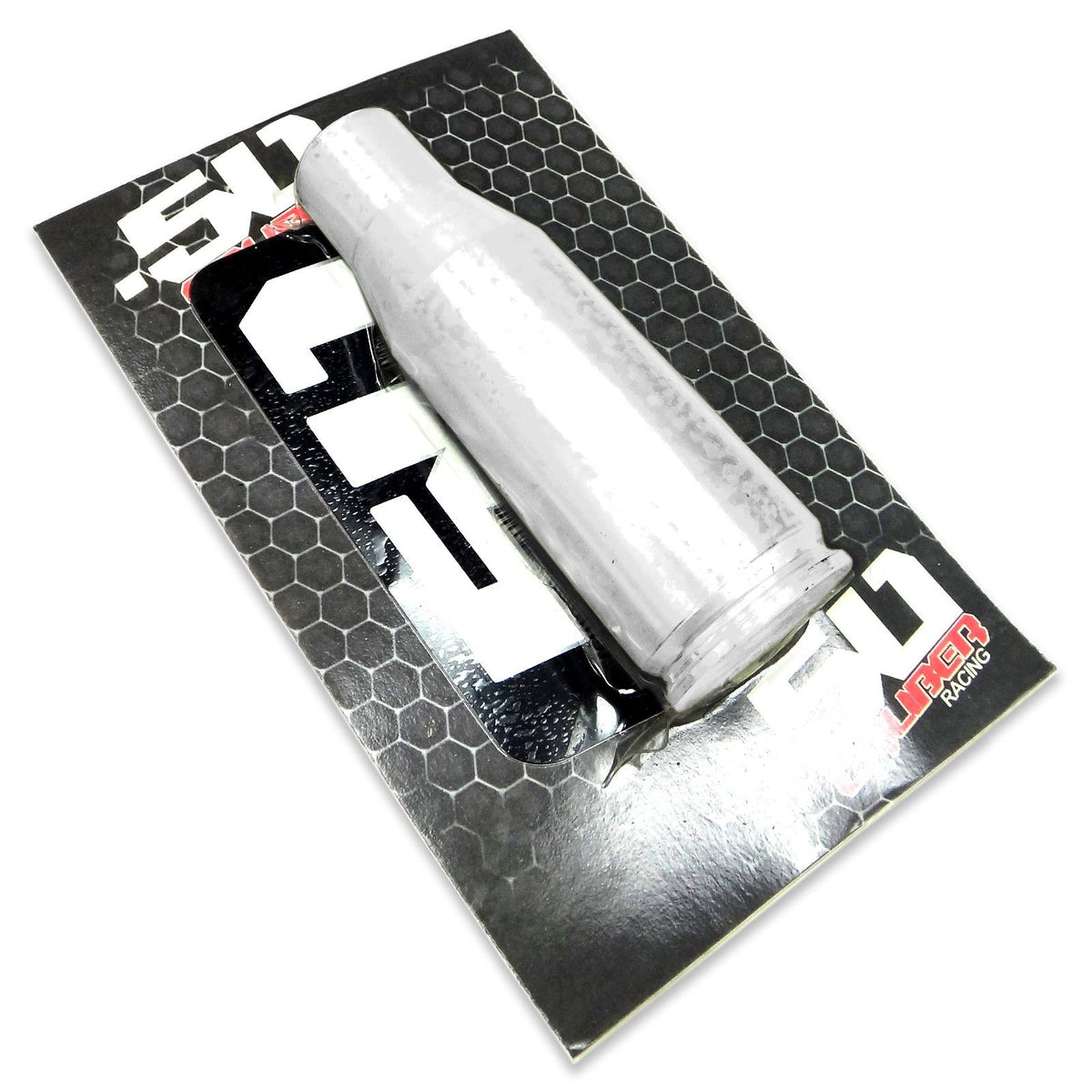 White | 50 Caliber Racing Solid Billet Aluminum Shifter Knob with Bullet Design for Polaris RZR Raw, Black, Red, Orange, Blue, Lime and 