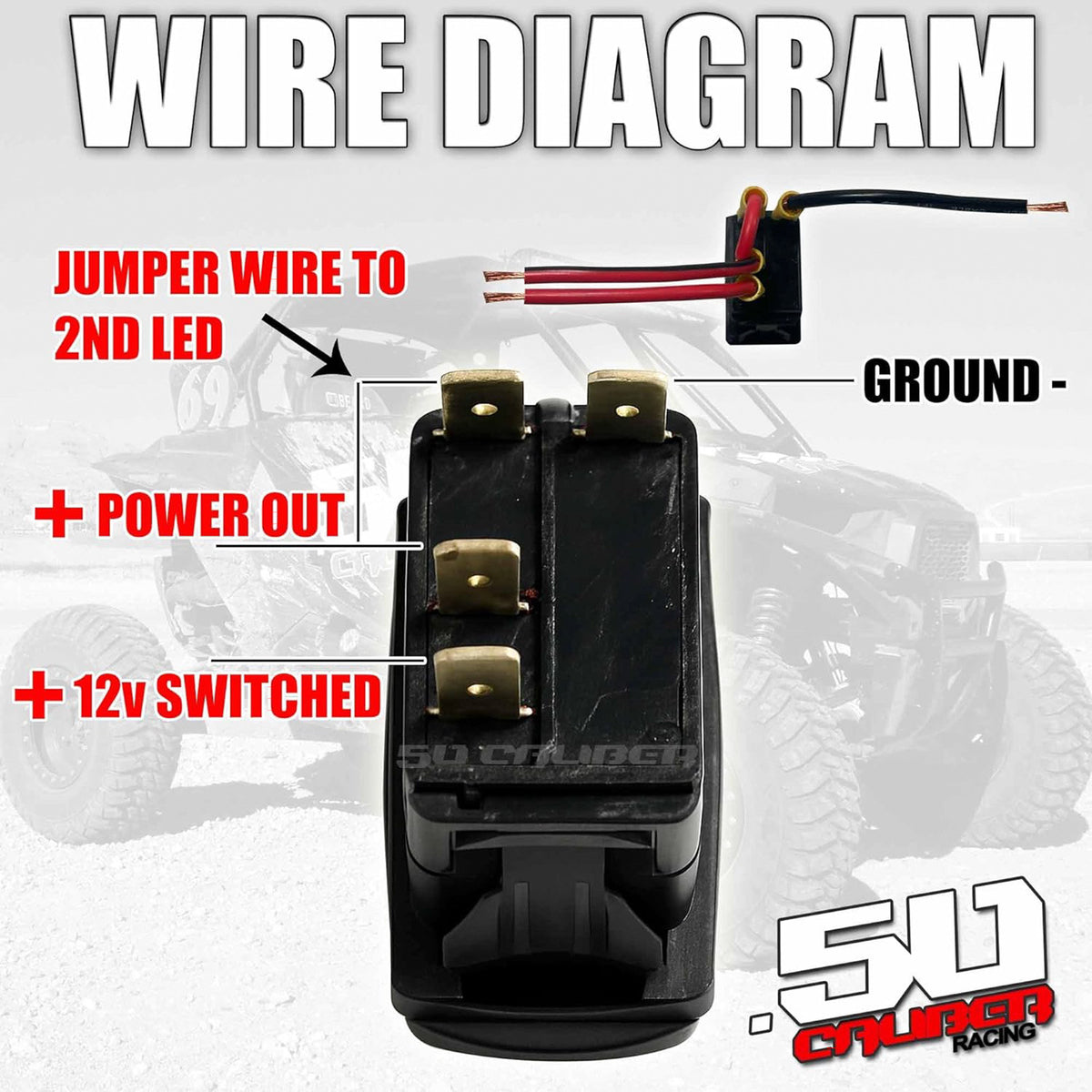 Eject A Ho - 12V On/Off Rocker Switch - Sexy Design | “Eject A Ho” sexy silhouette rocker switch wiring diagram – 4 pin illuminated on/off switch for 12v and 24v systems