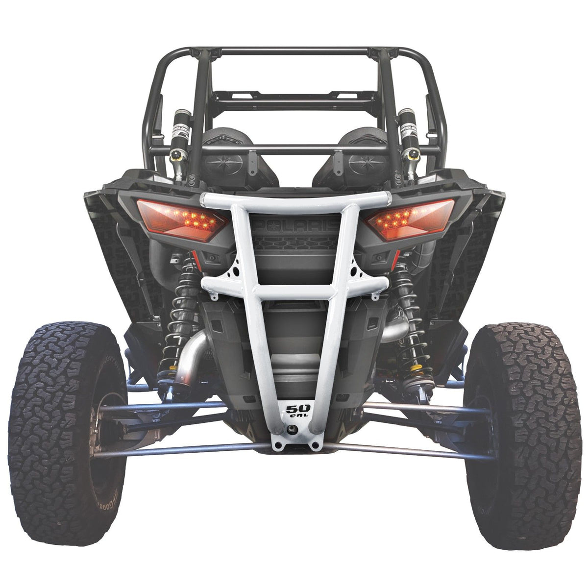 White | Custom Tubular Rear Bumper for Polaris RZR XP1000 Available in Powdercoat Red, Black, Blue, Lime, Orange  and White