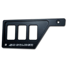 Black | 50 Caliber Racing Left Dash Panel with 3 Additional Switch Locations