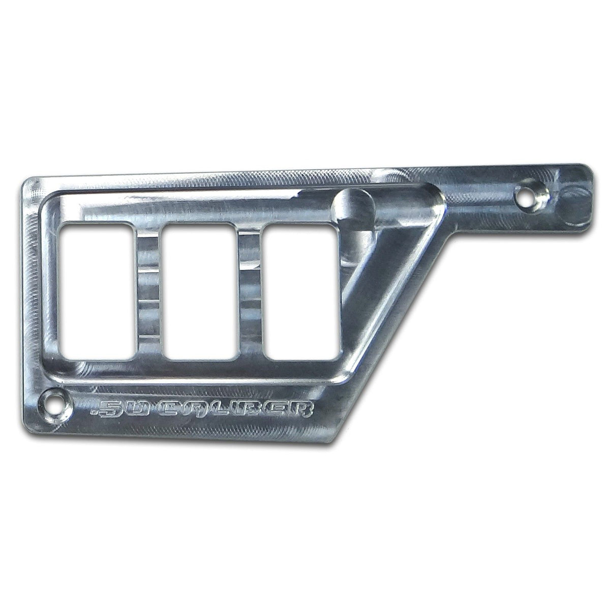 Raw Silver | 50 Caliber Racing Left Dash Panel with 3 Additional Switch Locations