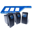 Voodoo Blue | 50 Caliber Racing Left Dash Panel with 3 Additional Switch Locations