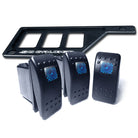 Black | 50 Caliber Racing Left Dash Panel with 3 Additional Switch Locations