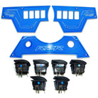 Voodoo Blue | RZR Billet Dash Switch Panel Kit 8 Hole