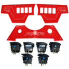 Red | RZR Billet Dash Switch Panel Kit 8 Hole