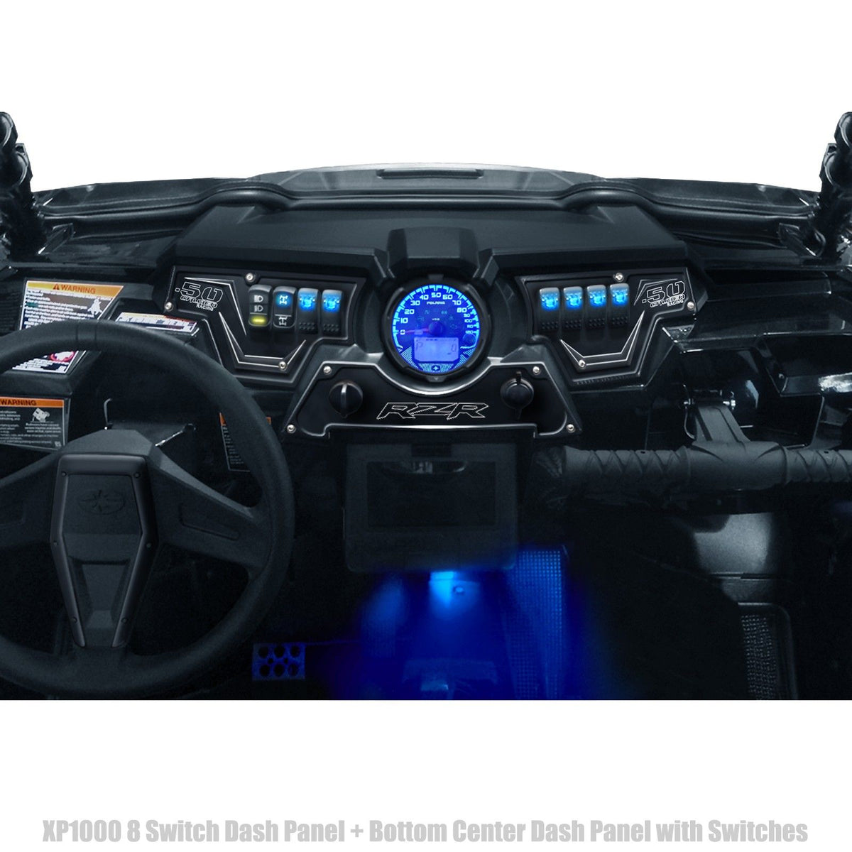 RZR Billet Dash Switch Panel Kit 8 Hole