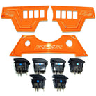 Orange | RZR Billet Dash Switch Panel Kit 8 Hole