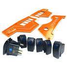 Orange | RZR Billet Dash Switch Panel Kit 8 Hole