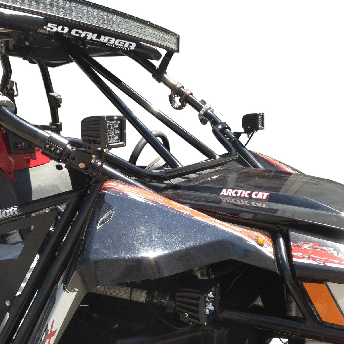 Dash Intrusion V- Bar for Arctic Cat Wildcat | Clamp-on Dash Intrusion V- Bar for Arctic Cat Wildcat