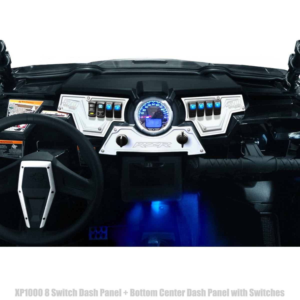 RZR Billet Dash Switch Panel Kit 8 Hole