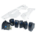White | RZR Billet Dash Switch Panel Kit 8 Hole