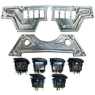 Raw Silver | RZR Billet Dash Switch Panel Kit 8 Hole