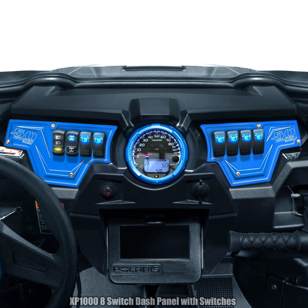 RZR Billet Dash Switch Panel Kit 8 Hole