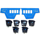 Voodoo Blue | RZR Billet Dash Switch Panel Kit 8 Hole