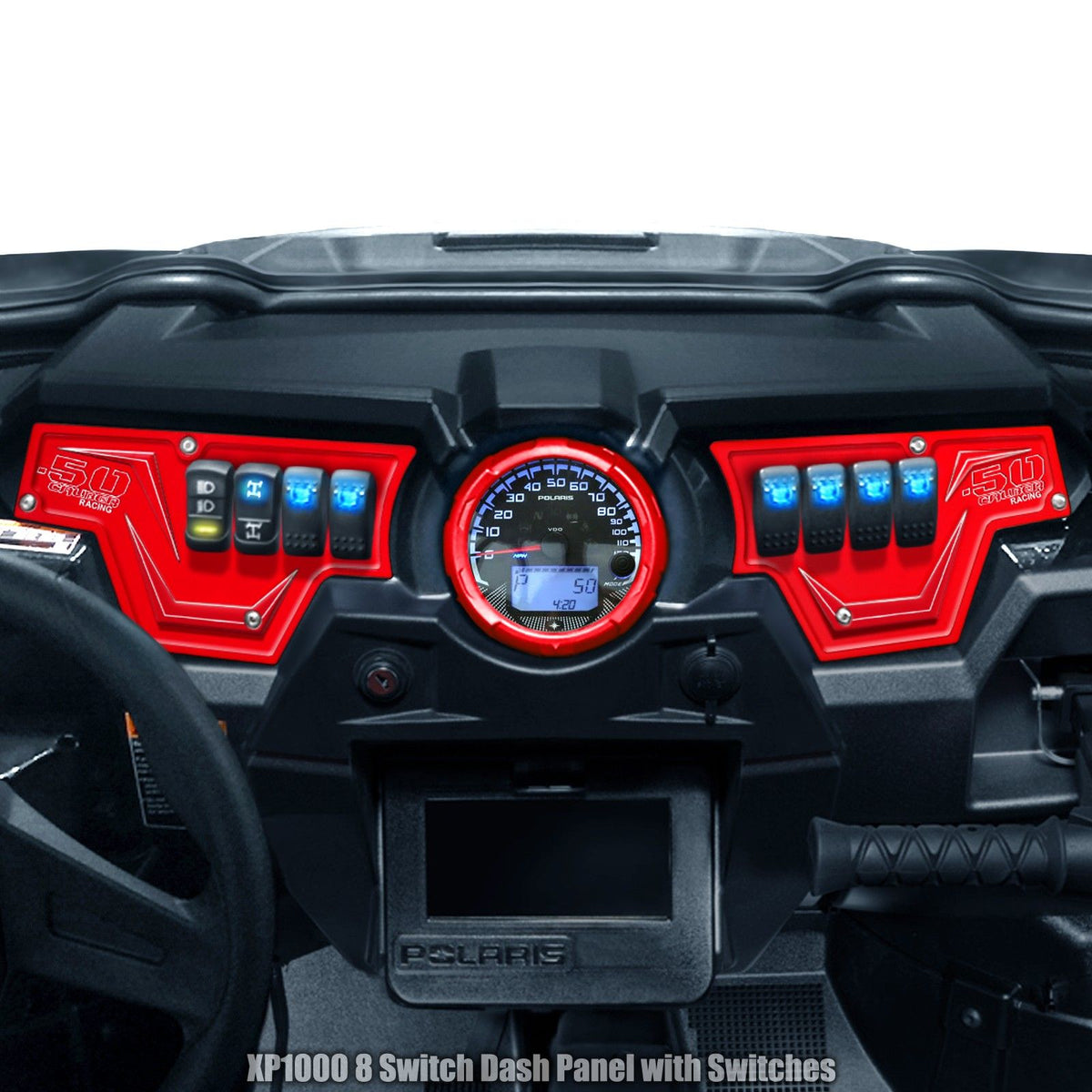 RZR Billet Dash Switch Panel Kit 8 Hole