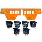 Orange | RZR Billet Dash Switch Panel Kit 8 Hole