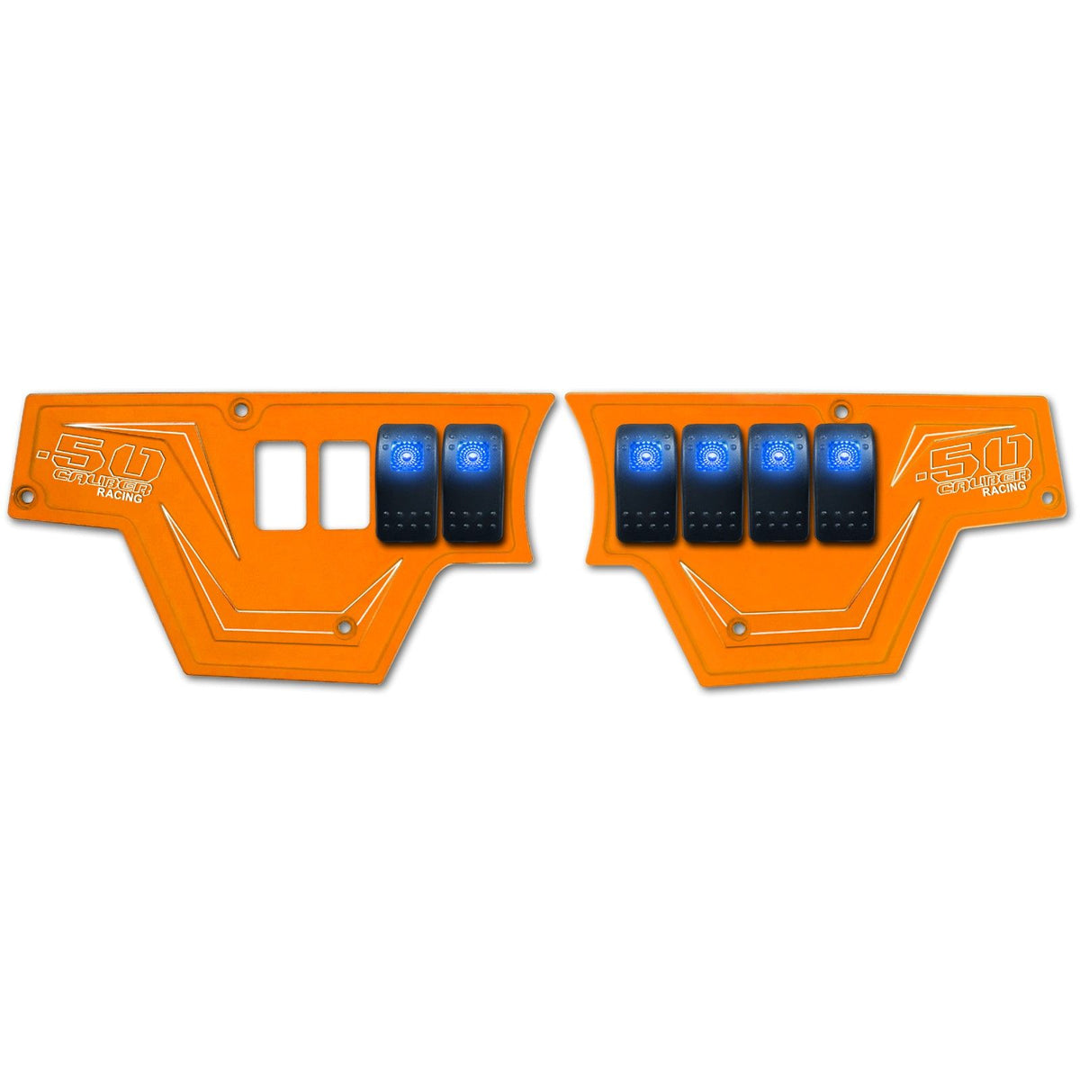 Orange | RZR Billet Dash Switch Panel Kit 8 Hole
