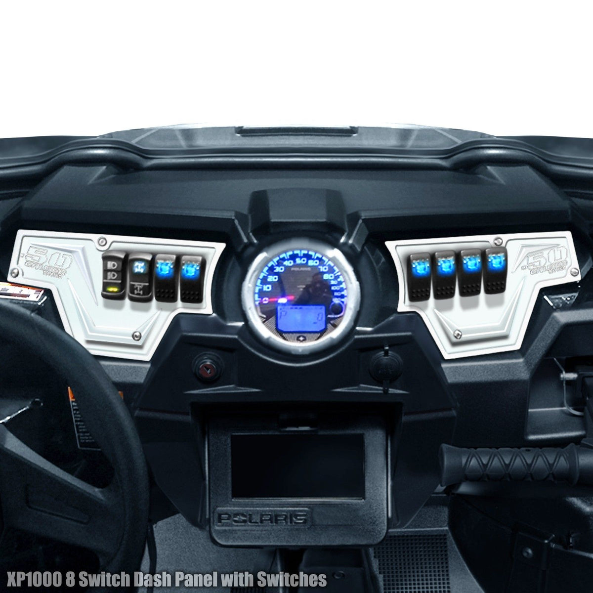 RZR Billet Dash Switch Panel Kit 8 Hole