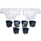 White | RZR Billet Dash Switch Panel Kit 8 Hole
