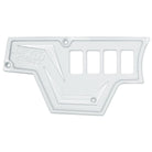 White | RZR Billet Dash Switch Panel Kit 8 Hole