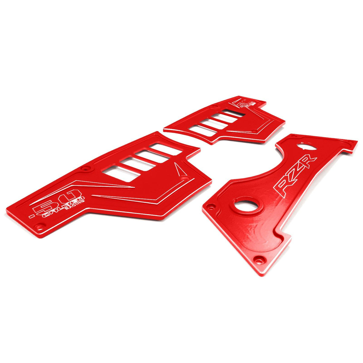 Red | RZR Billet Dash Switch Panel Kit 8 Hole