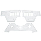 White | RZR Billet Dash Switch Panel Kit 8 Hole