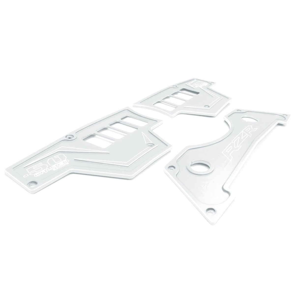 White | RZR Billet Dash Switch Panel Kit 8 Hole