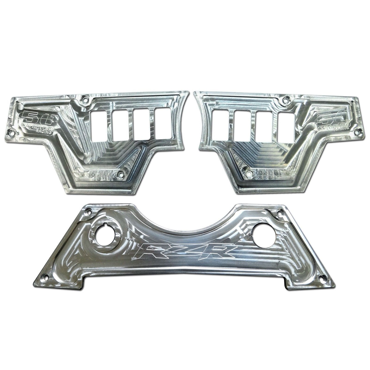 Raw Silver | RZR Billet Dash Switch Panel Kit 8 Hole
