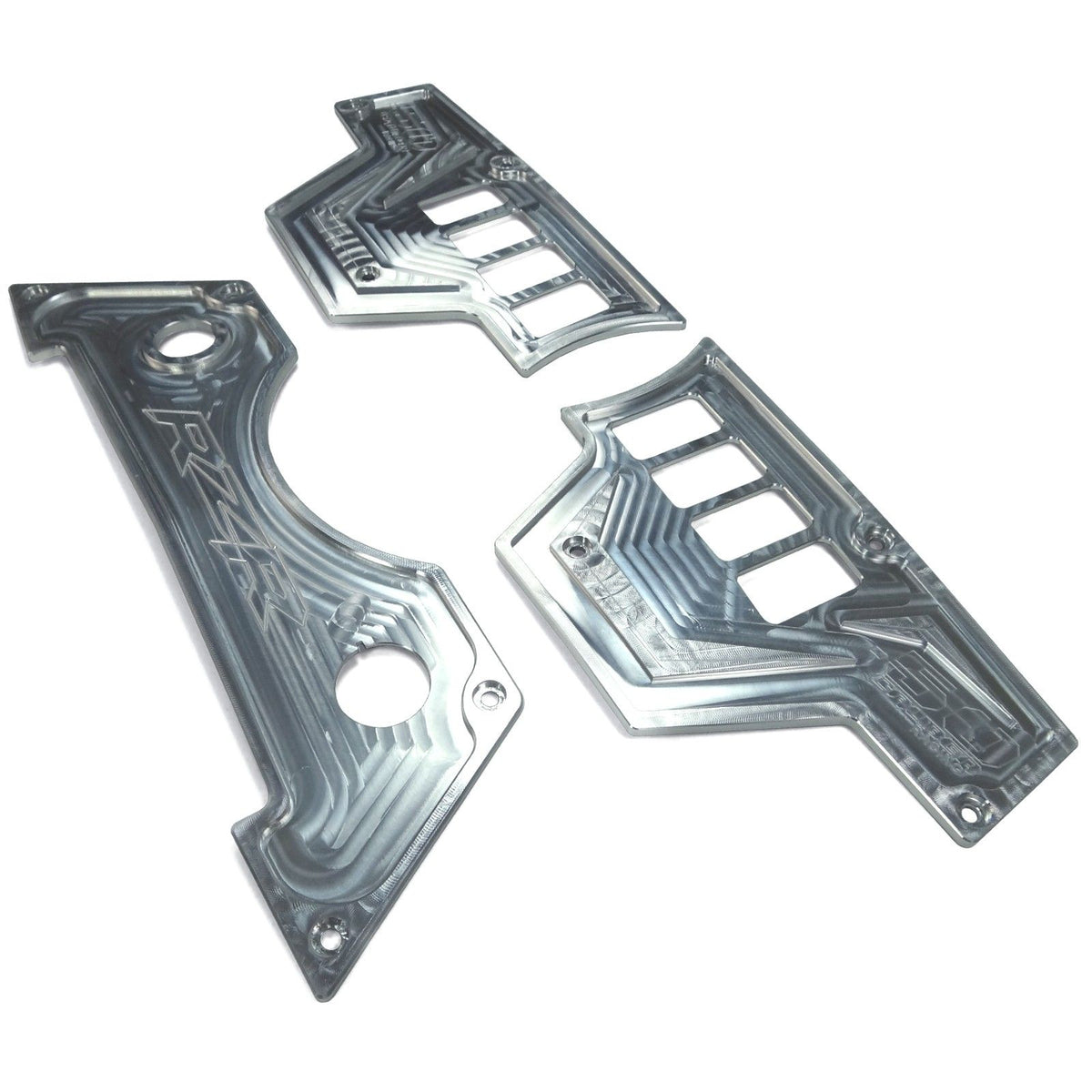 Raw Silver | RZR Billet Dash Switch Panel Kit 8 Hole