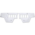 White | RZR Billet Dash Switch Panel Kit 8 Hole