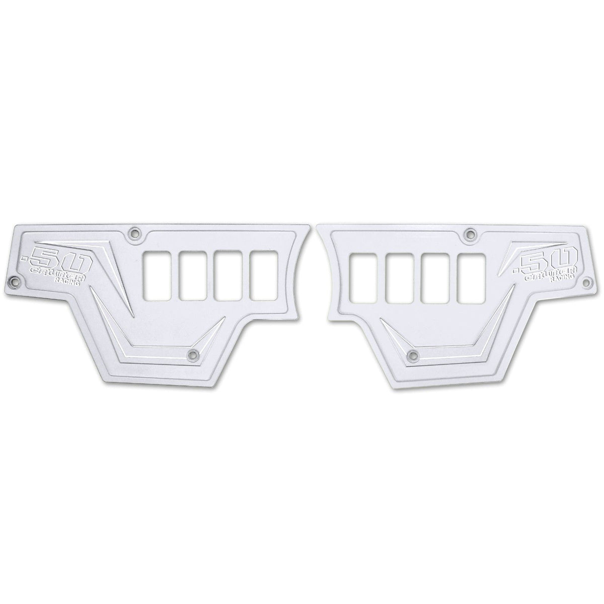 White | RZR Billet Dash Switch Panel Kit 8 Hole